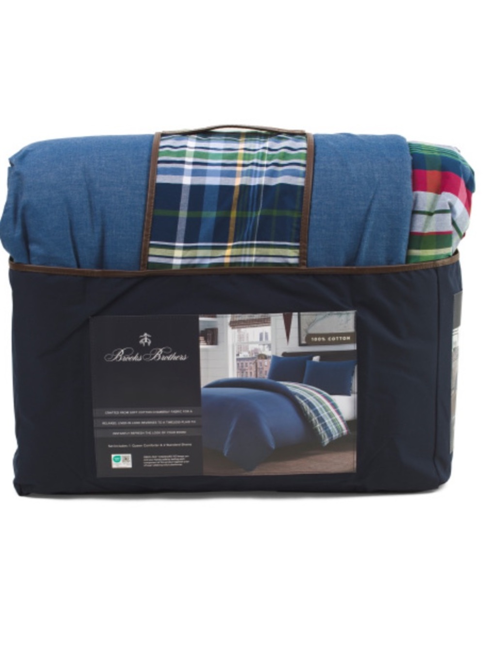 Brooks Brothers Reversible Comforter Set